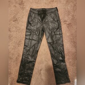 White House Black Market Mid-rise Tapered Ankle Black Pants, Sz 4